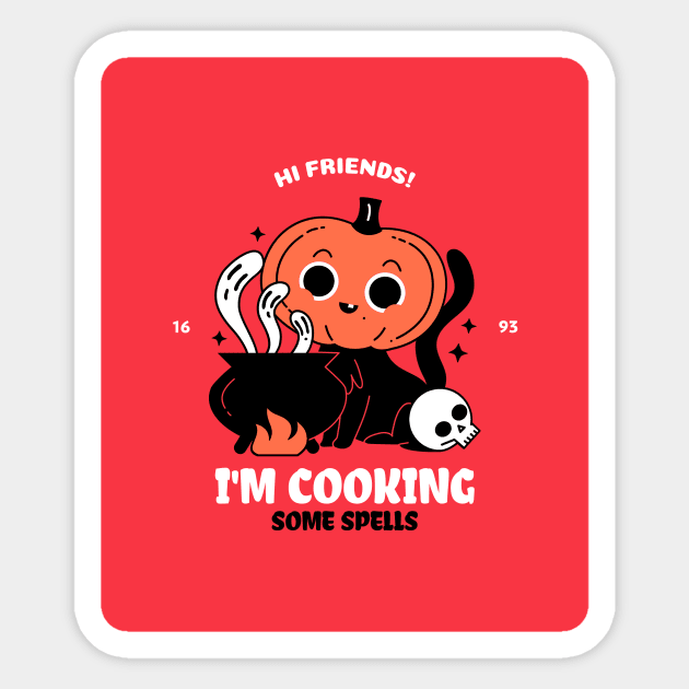 I'm Cooking Some Spells Sticker by AladdinHub